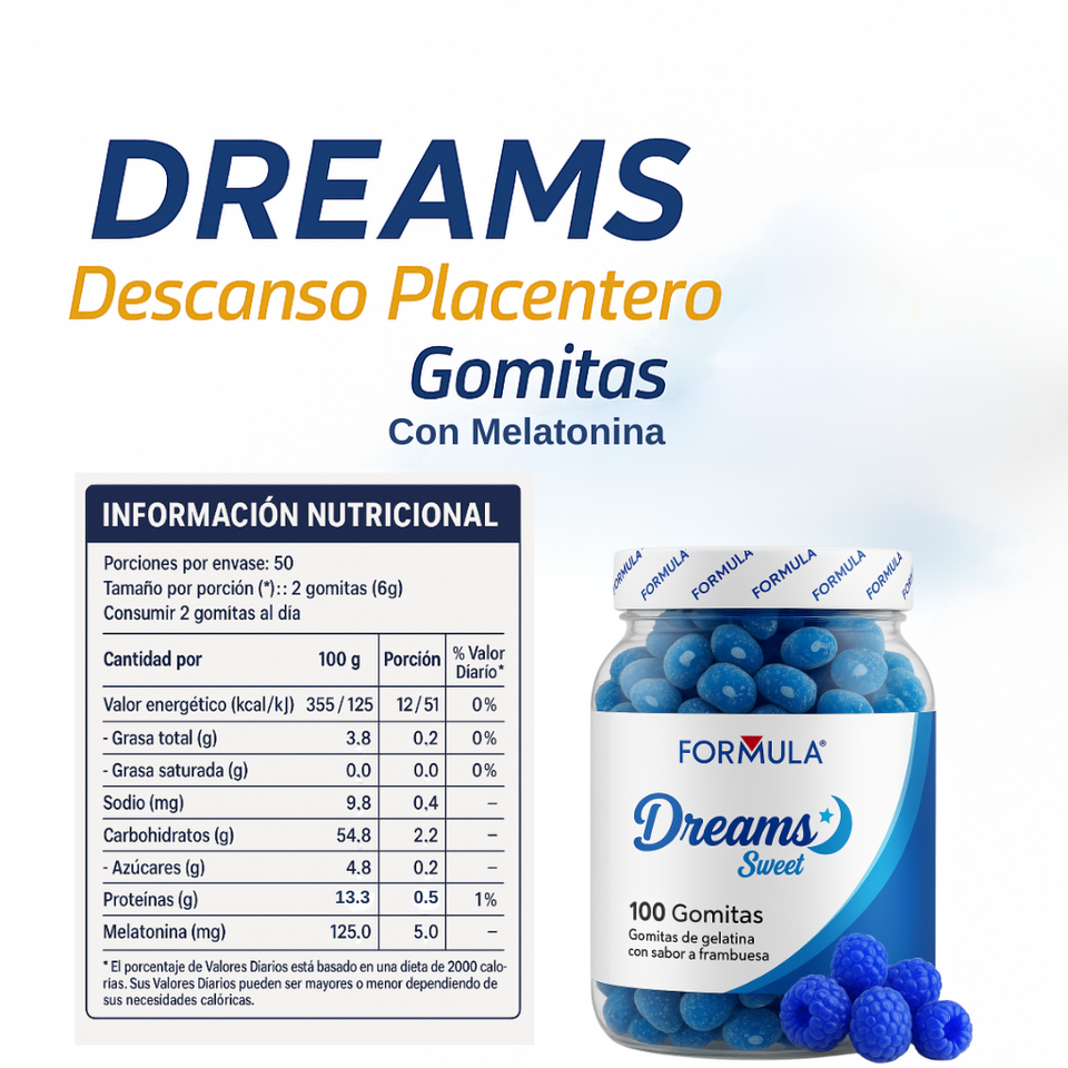 GOMITAS MELATONINA - FORMULA DREAMS SWEET