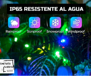 LUCES NAVIDEÑAS CON PANEL SOLAR