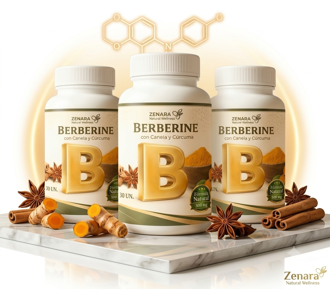 Berberine con Canela y Cúrcuma