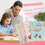 CUADERNO MÁGICO (SET DE 4 CUADERNOS + LAPICERO MÁGICO)