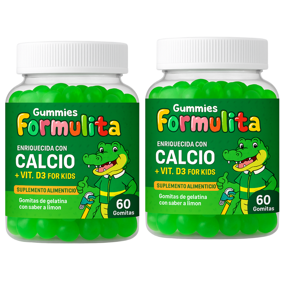 GOMITAS FORMULITA CALCIO + VIT. D3  PARA NIÑOS (Gomitas)