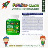 GOMITAS FORMULITA CALCIO + VIT. D3  PARA NIÑOS (Gomitas)