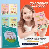 CUADERNO MÁGICO (SET DE 4 CUADERNOS + LAPICERO MÁGICO)