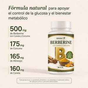 BERBERINE con Canela y Cúrcuma