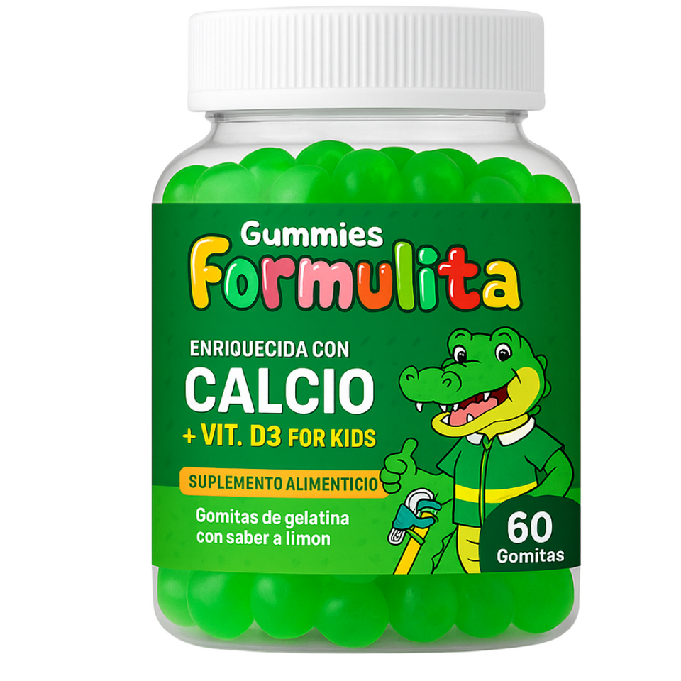 GOMITAS FORMULITA CALCIO + VIT. D3  PARA NIÑOS (Gomitas)