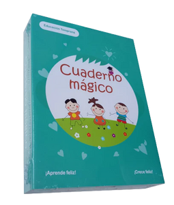 CUADERNO MÁGICO (SET DE 4 CUADERNOS + LAPICERO MÁGICO)